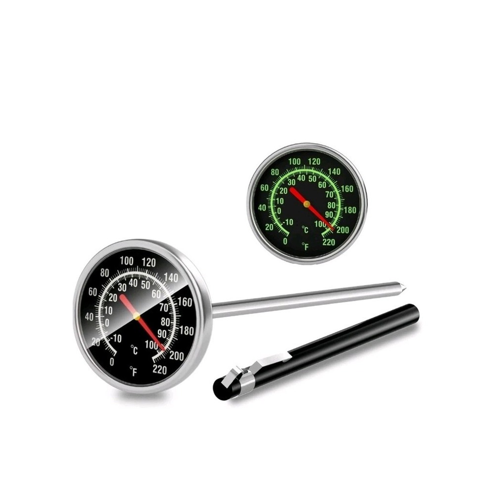 Kitchen Instant Read Meat Thermometer Stainless Steel Glow Dial s13